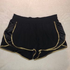 Black&Gold Lululemon Ladies Shorts